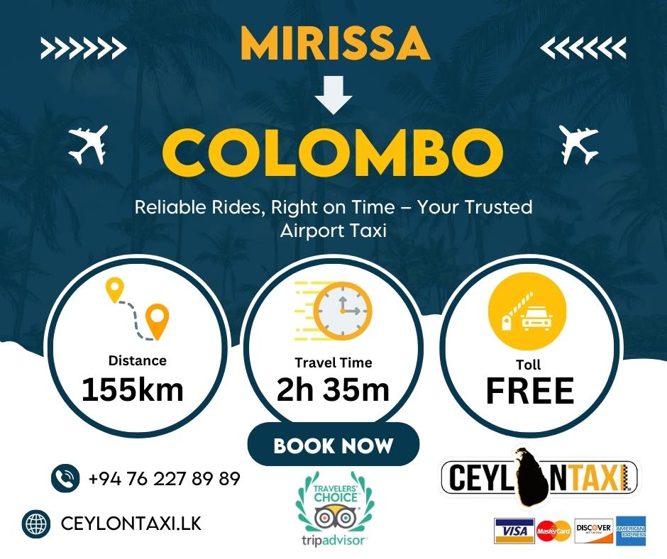 Mirissa to Colombo