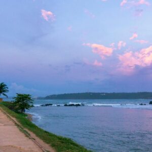 Galle Fort lighthouse by the sea
