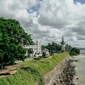 Galle Fort ramparts and lighthouse
