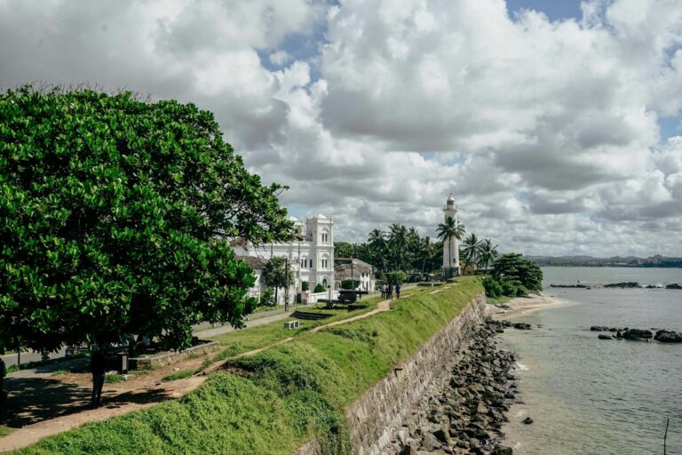 Galle Fort ramparts and lighthouse