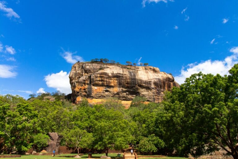 Sigiriya rock above the forest